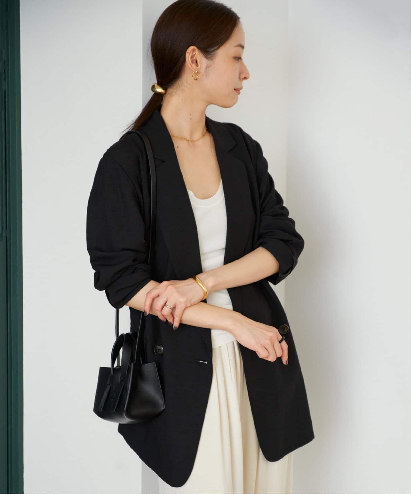 【プラージュ/Plage】の《追加》R IAM AIR ジャケット 2 インテリア・キッズ・メンズ・レディースファッション・服の通販 founy(ファニー) 　ファッション　Fashion　レディースファッション　WOMEN　アウター　Coat Outerwear　ジャケット　Jackets　カーディガン　Cardigan　シンプル　Simple　ジャケット　Jacket　ジュエリー　Jewelry　ダブル　Double　再入荷　Restock/Back In Stock/Re Arrival　おすすめ　Recommend　夏　Summer　ブラック|ID: prp329100004516024 ipo3291000000031912935