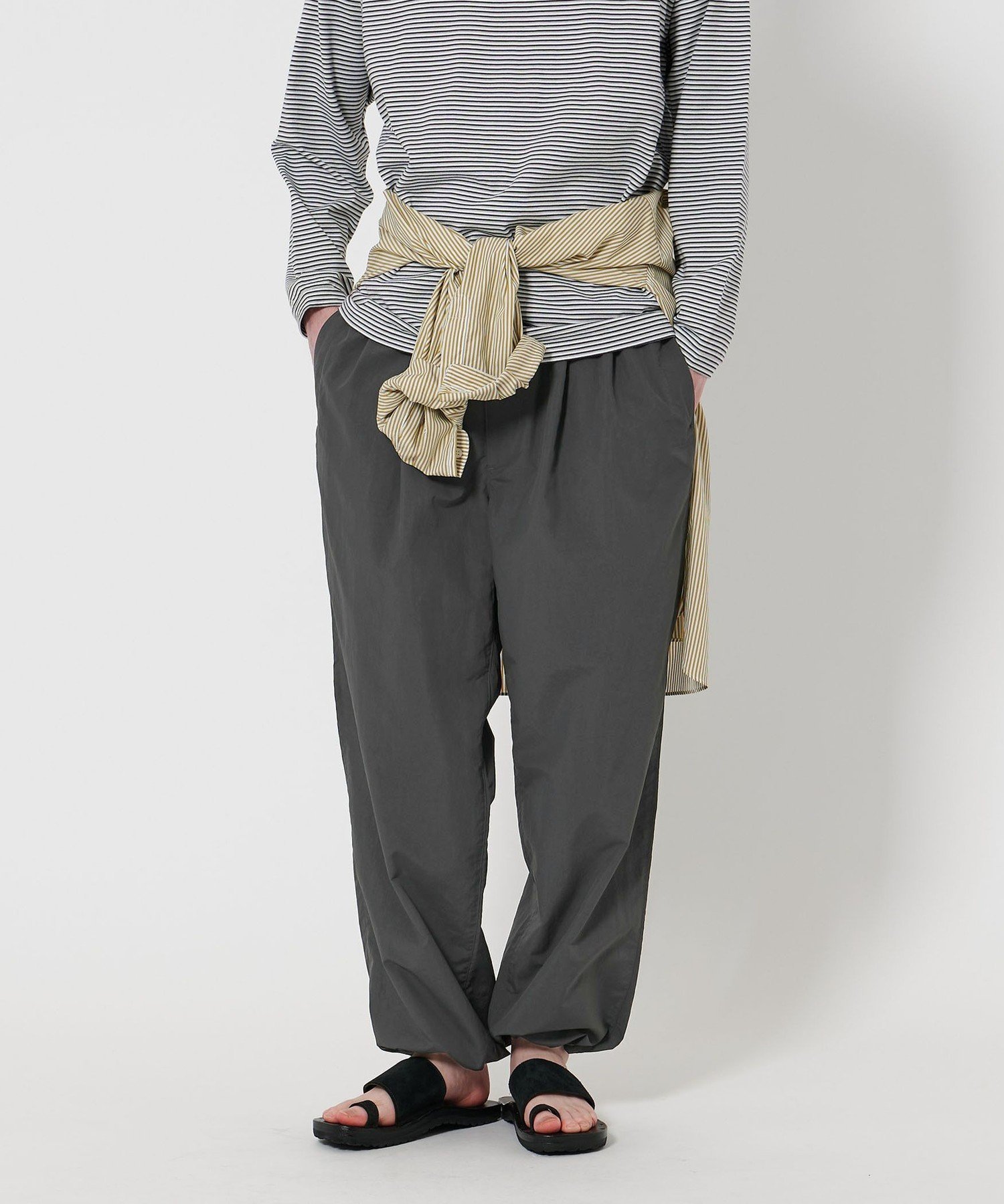 【ビューティ&ユース ユナイテッドアローズ/BEAUTY&YOUTH / UNITED ARROWS / MEN】のSteven Alan サプレックス スノー パンツ インテリア・キッズ・メンズ・レディースファッション・服の通販 founy(ファニー) 　ファッション　Fashion　メンズファッション　MEN　ボトムス　Bottoms/Men　おすすめ　Recommend　シャーリング　Shirring　ドローコード　Draw Cord　ミリタリー　Military　夏　Summer　DK.GRAY|ID: prp329100004516036 ipo3291000000031913111