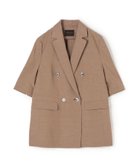 【トゥモローランド/TOMORROWLAND】のコンパクトリネン ハーフスリーブジャケット 人気、トレンドファッション・服の通販 founy(ファニー) ファッション Fashion レディースファッション WOMEN アウター Coat Outerwear ジャケット Jackets コンパクト Compact ジャケット Jacket ストレート Straight スリット Slit スリーブ Sleeve セットアップ Set Up ダブル Double ハーフ Half バランス Balance マニッシュ Mannish リネン Linen thumbnail 45 ブラウン|ID: prp329100004516074 ipo3291000000031913449