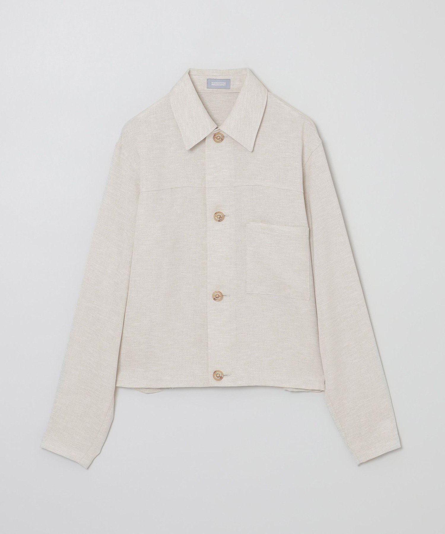【マッキントッシュ フィロソフィー/MACKINTOSH PHILOSOPHY】のGREY LABEL 【HARLTON(ハールトン)】ドライタッチオックス インテリア・キッズ・メンズ・レディースファッション・服の通販 founy(ファニー) 　ファッション　Fashion　レディースファッション　WOMEN　カットソー　Cut And Sew　カフス　Cuffs　ジャケット　Jacket　セットアップ　Set Up　リネン　Linen　切替　Switching　夏　Summer　ベージュ|ID: prp329100004516102 ipo3291000000031913813