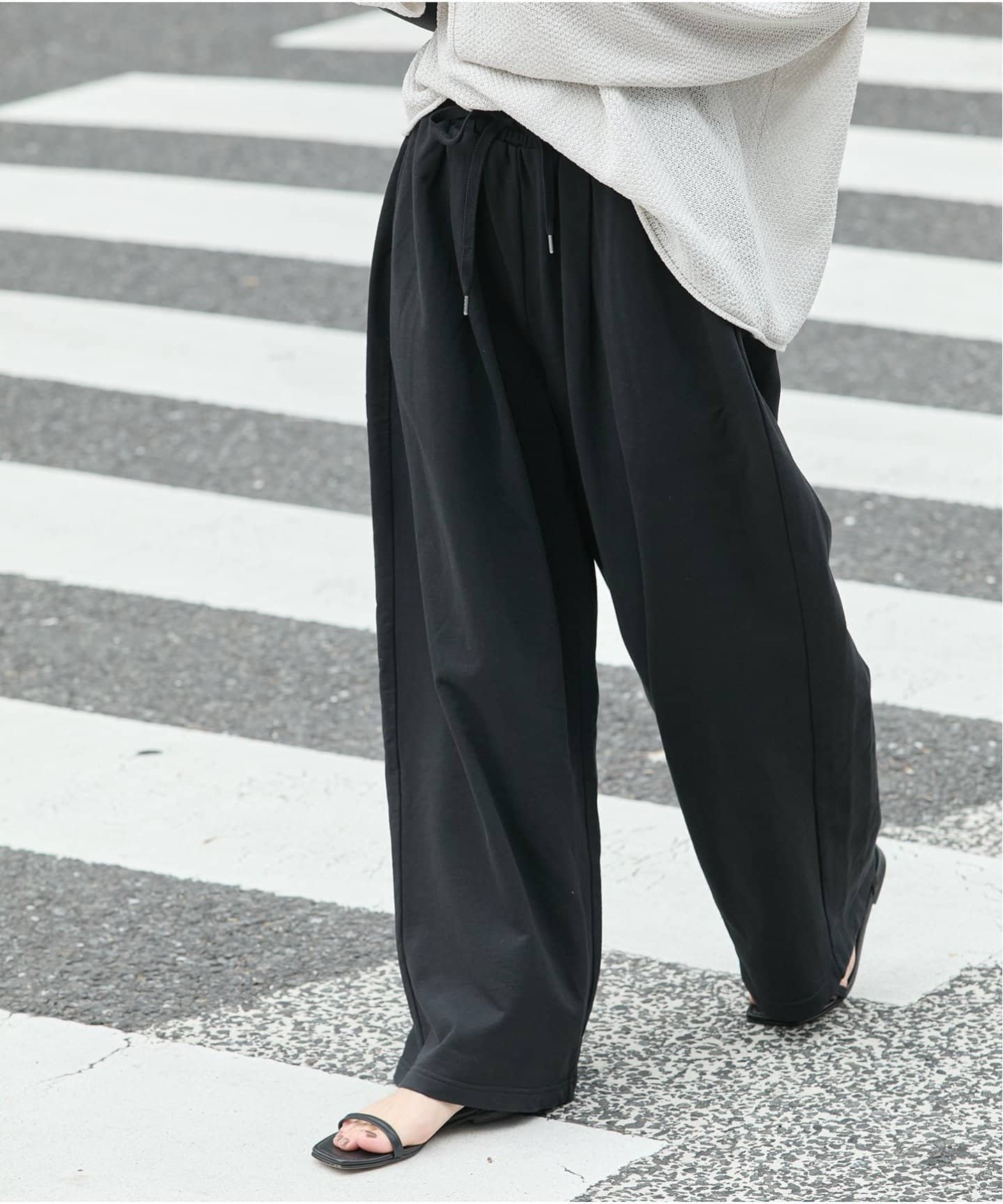 【ジャーナルスタンダード/JOURNAL STANDARD】の《追加 2》サマー裏毛イージーワイドパンツ インテリア・キッズ・メンズ・レディースファッション・服の通販 founy(ファニー) 　ファッション　Fashion　レディースファッション　WOMEN　パンツ　Pants　2025年　2025　2025春夏・S/S　Ss,Spring/Summer,2025　サマー　Summer　ブラック|ID: prp329100004516470 ipo3291000000031917632