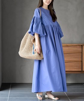 【アールピーエス/rps】のバルーンスリーブワンピース 人気、トレンドファッション・服の通販 founy(ファニー) ファッション Fashion レディースファッション WOMEN ワンピース Dress ギャザー Gather リゾート Resort 再入荷 Restock/Back In Stock/Re Arrival |ID:prp329100004516488