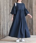 【アールピーエス/rps】のバルーンスリーブワンピース 人気、トレンドファッション・服の通販 founy(ファニー) ファッション Fashion レディースファッション WOMEN ワンピース Dress ギャザー Gather リゾート Resort 再入荷 Restock/Back In Stock/Re Arrival thumbnail ネイビー|ID: prp329100004516488 ipo3291000000031965496