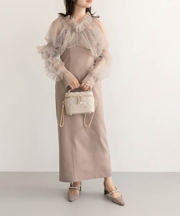 【ランダ/RANDA】のチュールボレロセットワンピース インテリア・キッズ・メンズ・レディースファッション・服の通販 founy(ファニー) https://founy.com/ ファッション Fashion レディースファッション WOMEN アウター Coat Outerwear ボレロ Bolero jackets インナー Inner ギャザー Gather ダウン Down チュール Tulle ドット Dot バランス Balance パターン Pattern フェミニン Feminine ボレロ Bolero エレガント 上品 Elegant |ID: prp329100004516523 ipo3291000000031917934