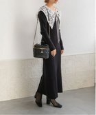 【ランダ/RANDA】の【選べる丈感】レース衿ニットワンピース BLACK|ID: prp329100004516538 ipo3291000000033586515
