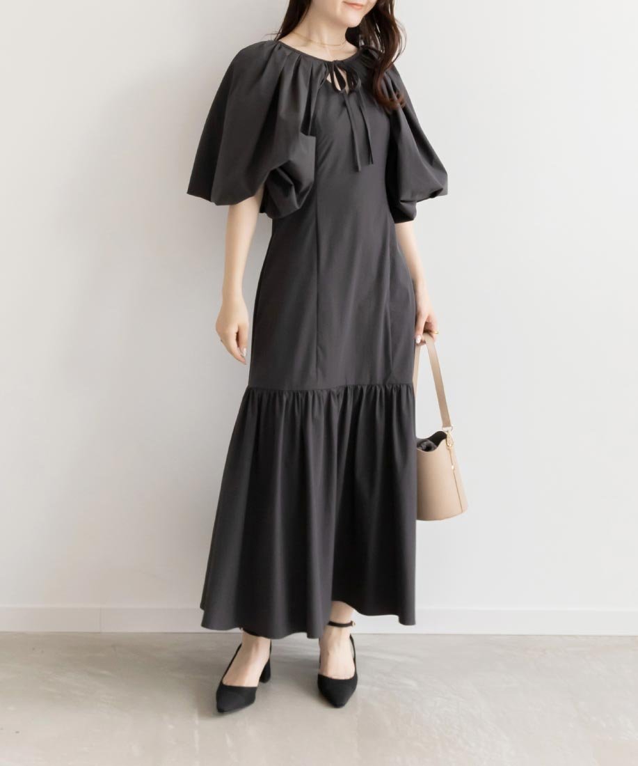 【ランダ/RANDA】のボリュームスリーブボレロセットワンピース インテリア・キッズ・メンズ・レディースファッション・服の通販 founy(ファニー) 　ファッション　Fashion　レディースファッション　WOMEN　アウター　Coat Outerwear　ボレロ　Bolero jackets　スリーブ　Sleeve　ティアード　Tiered　ボレロ　Bolero　GRAY|ID: prp329100004516559 ipo3291000000031918152
