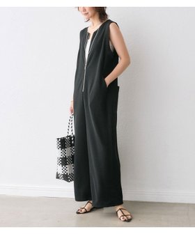 【リヴドロワ/RIVE DROITE】の【シーズンムードを高める】カットロンパース 人気、トレンドファッション・服の通販 founy(ファニー) ファッション Fashion レディースファッション WOMEN ワンピース Dress シンプル Simple ジップ Zip タンク Tank フロント Front ポケット Pocket リラックス Relax ロンパース Rompers 夏 Summer |ID:prp329100004516635