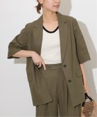 【ジャーナルスタンダード レリューム/JOURNAL STANDARD relume】の《追加》リネンコットンハーフスリーブジャケット カーキ|ID: prp329100004516652 ipo3291000000032628683