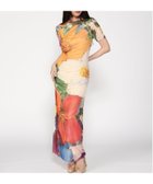 【デシグアル/Desigual】の花柄ミディ丈チュールワンピース 人気、トレンドファッション・服の通販 founy(ファニー) ファッション Fashion レディースファッション WOMEN ワンピース Dress カラフル Colorful ギャザー Gather シューズ Shoes チュール Tulle デニム Denim ドレス Dress パターン Pattern パッチワーク Patchwork プリント Print メンズ Mens ラウンド Round 半袖 Short Sleeve thumbnail オレンジ/7023|ID: prp329100004516656 ipo3291000000031918815