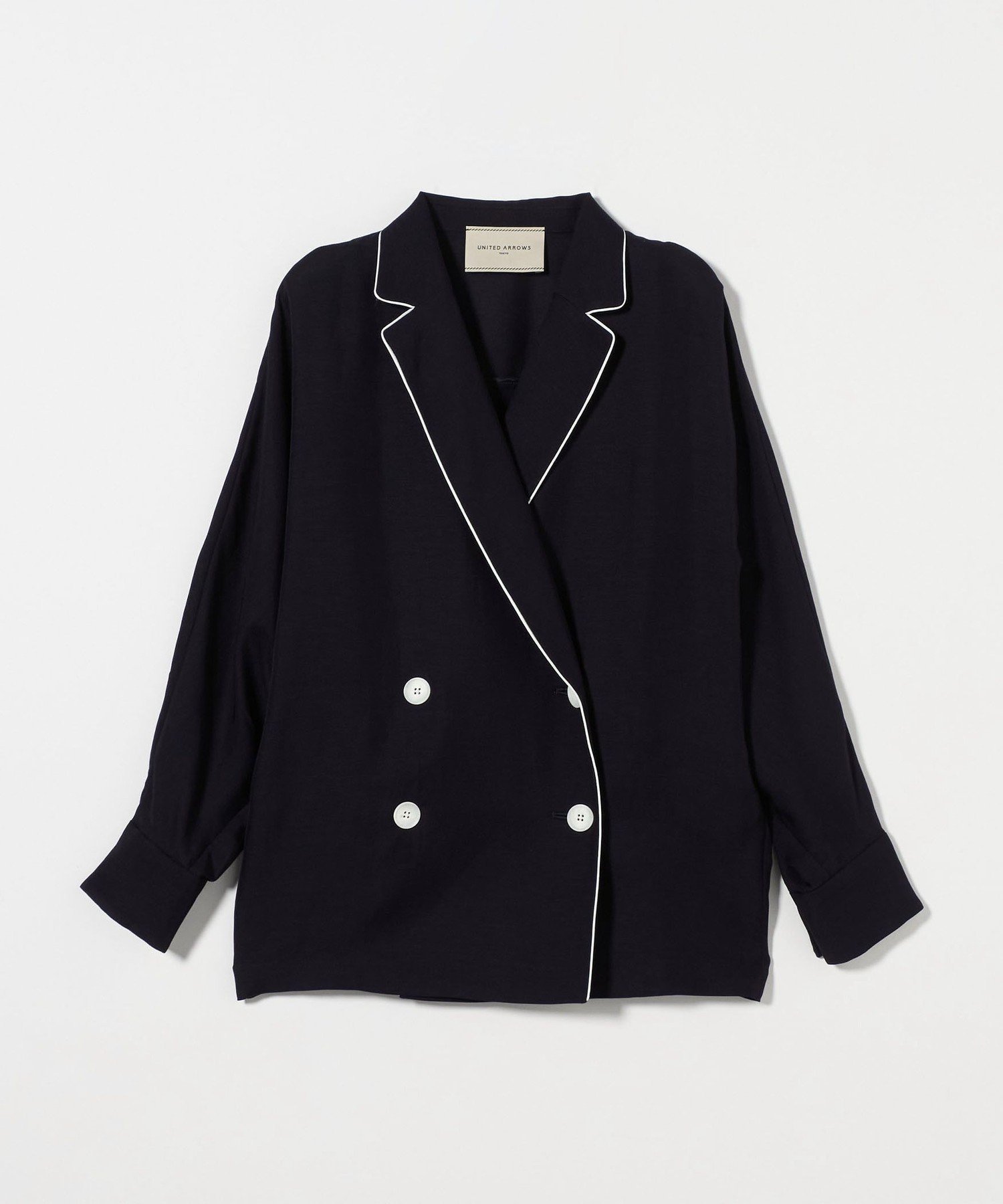 【ユナイテッドアローズ/UNITED ARROWS】のドルマン ブラウス ジャケット 人気、トレンドファッション・服の通販 founy(ファニー) 　ファッション　Fashion　レディースファッション　WOMEN　アウター　Coat Outerwear　ジャケット　Jackets　おすすめ　Recommend　ジャケット　Jacket　セットアップ　Set Up　タイトスカート　Tight Skirt　ダブル　Double　ツイル　Twill　パイピング　Piping　ワイド　Wide　羽織　Haori　 other-1|ID: prp329100004516661 ipo3291000000031918823