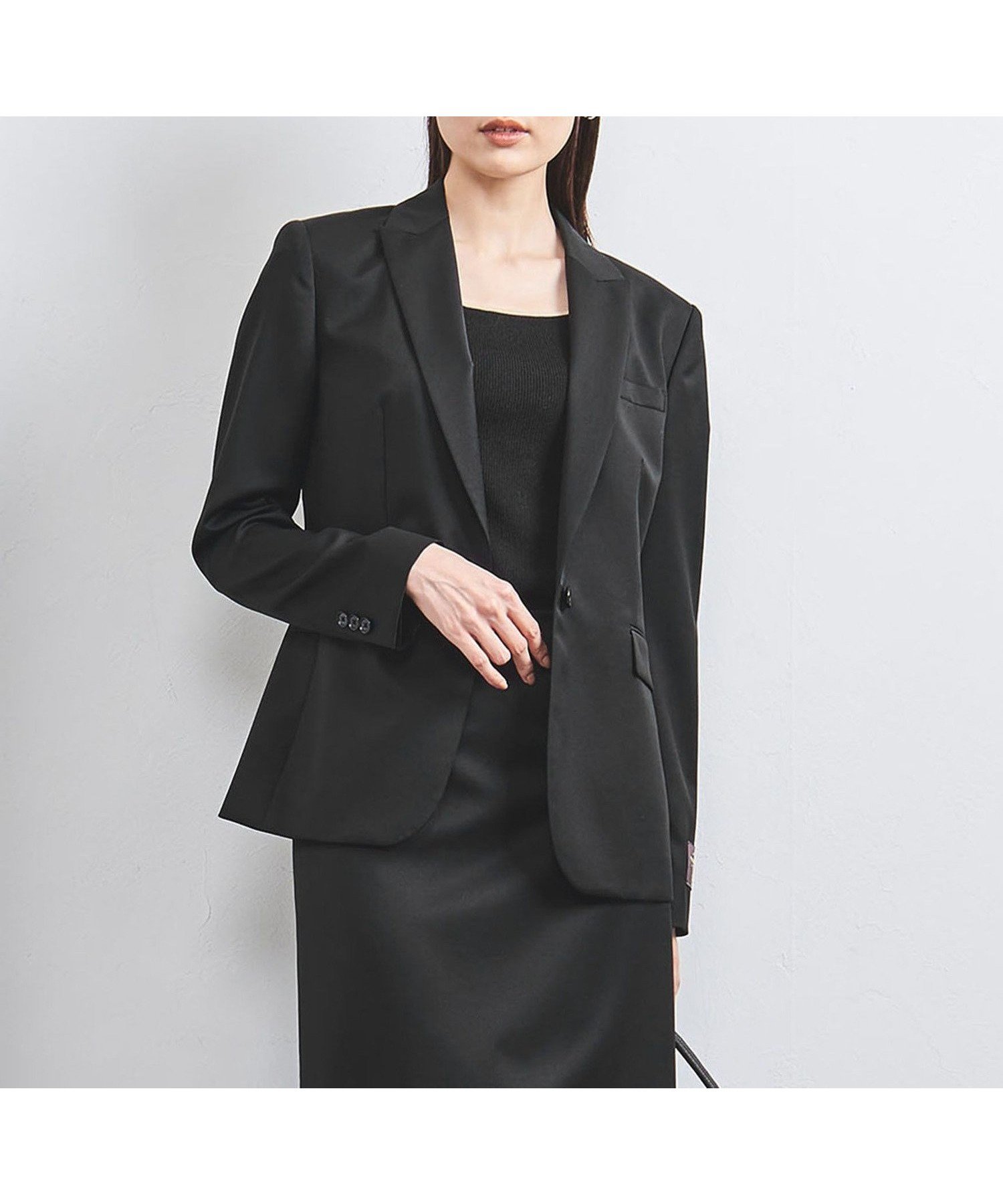 【その他のブランド/Other】のCANONICO テーラード ジャケット インテリア・キッズ・メンズ・レディースファッション・服の通販 founy(ファニー) 　ファッション　Fashion　レディースファッション　WOMEN　アウター　Coat Outerwear　ジャケット　Jackets　テーラードジャケット　Tailored Jackets　イタリア　Italy　インナー　Inner　コンパクト　Compact　シェイプ　Shape　ジャケット　Jacket　セットアップ　Set Up　テーラード　Tailored　おすすめ　Recommend　夏　Summer　エレガント 上品　Elegant　BLACK|ID: prp329100004516680 ipo3291000000031918952
