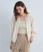 【その他のブランド/Other】のシアー ノーカラー ギャザー ブルゾン -マシンウォッシャブル- WHITE|ID: prp329100004516706 ipo3291000000031919146