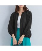 【その他のブランド/Other】のシアー ノーカラー ギャザー ブルゾン -マシンウォッシャブル- BLACK|ID: prp329100004516706 ipo3291000000031919147