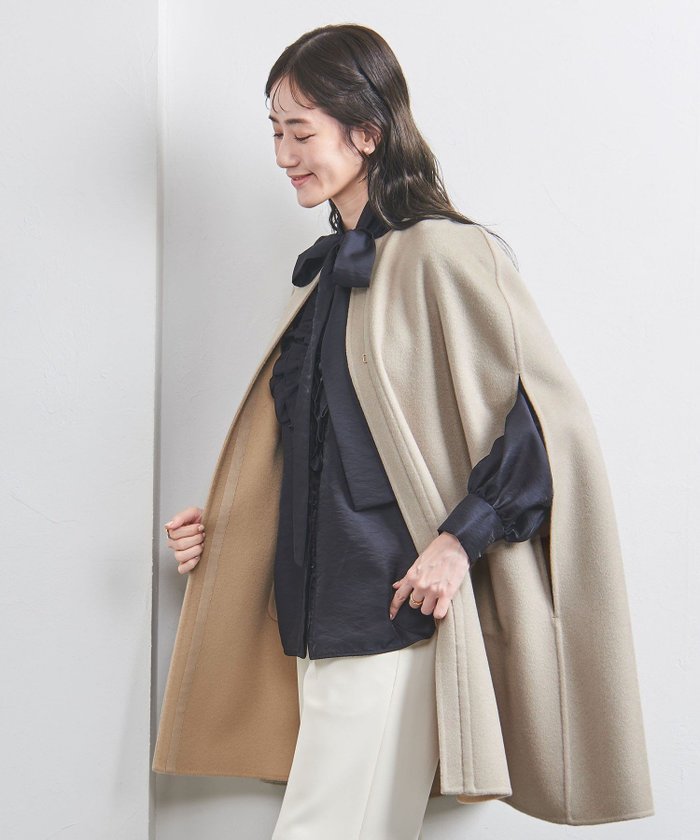 【その他のブランド/Other】のカシミヤ リバー ケープ インテリア・キッズ・メンズ・レディースファッション・服の通販 founy(ファニー) https://founy.com/ ファッション Fashion レディースファッション WOMEN インナー Inner カシミヤ Cashmere コンシャス Conscious ストール Stall ワイド Wide おすすめ Recommend エレガント 上品 Elegant セレモニー Ceremony |ID: prp329100004516712 ipo3291000000032114926