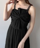【ジュノア/JUNOAH】のmipiarl ツイストデザインフレアキャミワンピース ブラック|ID: prp329100004516735 ipo3291000000031919407