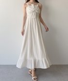 【ジュノア/JUNOAH】のmipiarl ツイストデザインフレアキャミワンピース ホワイト|ID: prp329100004516735 ipo3291000000031919409