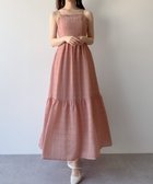 【ジュノア/JUNOAH】のmipiarl シアーチェックセミフレアキャミワンピース ダスティピンク|ID: prp329100004516736 ipo3291000000031919425