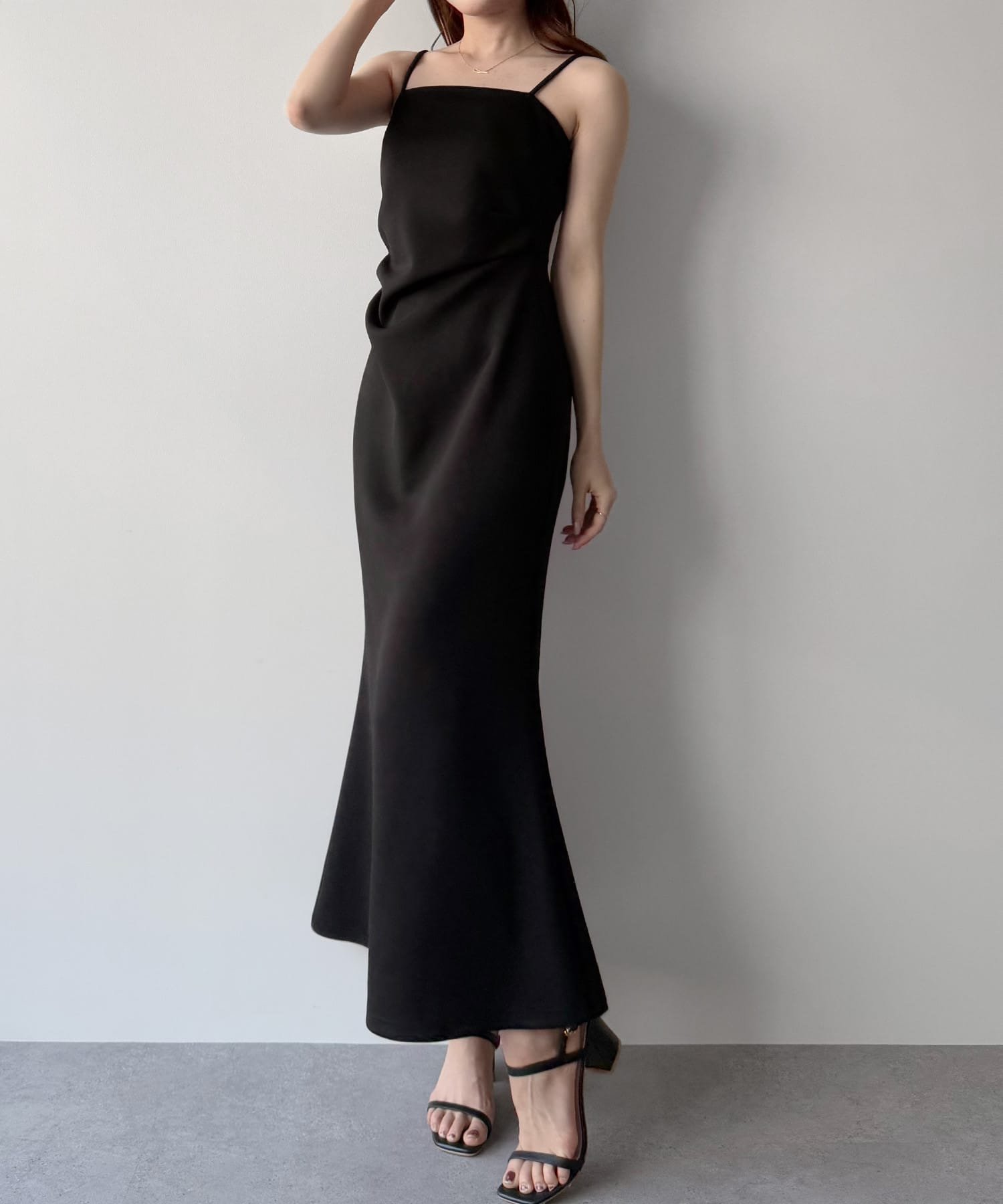 【ジュノア/JUNOAH】のmipiarl ドレープマーメイドキャミワンピース【一部ペチスカートSET】 人気、トレンドファッション・服の通販 founy(ファニー) 　ファッション　Fashion　レディースファッション　WOMEN　スカート　Skirt　 other-1|ID: prp329100004516741 ipo3291000000031919485