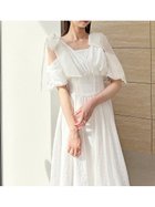 【スナイデル/SNIDEL】のショルダーリボンワンピース WHT[001]|ID:prp329100004516745