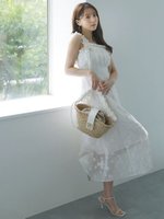 【スナイデル/SNIDEL】のブレードリボンジャガードワンピース 人気、トレンドファッション・服の通販 founy(ファニー) ファッション Fashion レディースファッション WOMEN ワンピース Dress イエロー Yellow ウェーブ Wave ギャザー Gather クラシカル Classical コルセット Corset シアー Sheer シャーリング Shirring ストレート Straight パープル Purple フィット Fit フリル Frills フロント Front ブレード Blade リボン Ribbon ロマンティック Romantic おすすめ Recommend |ID:prp329100004516746