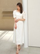 【スナイデル/SNIDEL】のバイカラーバリエワンピース WHT[001]|ID: prp329100004516747 ipo3291000000033556363