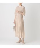 【エルーラ/Elura】のプリーツ半袖ワンピース 低身長サイズあり /452433 ベージュ52|ID: prp329100004516749 ipo3291000000031919576