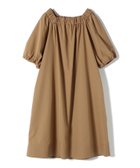 【シップス フォー ウィメン/SHIPS】のSHIPS Primary Navy Label へム ステッチ オフショル ワンピース ブラウン|ID: prp329100004516755 ipo3291000000031919653
