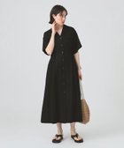 【ビームス ウイメン/BEAMS】の【夏ワンピ/きれいめ/1枚/涼しい】オープンカラー シャツワンピース BLACK|ID: prp329100004516756 ipo3291000000032709269
