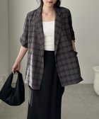 【カプリシューレマージュ/CAPRICIEUX LEMAGE】のライトテーラージャケット 人気、トレンドファッション・服の通販 founy(ファニー) ファッション Fashion レディースファッション WOMEN アウター Coat Outerwear ジャケット Jackets おすすめ Recommend キャップ Cap シアー Sheer ジャケット Jacket スニーカー Sneakers チェック Check ビジネス 仕事 通勤 Business 夏 Summer 春 Spring S/S・春夏 Ss・Spring/Summer thumbnail ブラウン|ID: prp329100004516777 ipo3291000000031919947