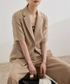 【ロペ/ROPE'】のトリアセバックサテン ハーフスリーブジャケット【セットアップ対応】/洗える 人気、トレンドファッション・服の通販 founy(ファニー) ファッション Fashion レディースファッション WOMEN アウター Coat Outerwear ジャケット Jackets とろみ Thickness ジャケット Jacket スリーブ Sleeve セットアップ Set Up ハーフ Half ビジネス 仕事 通勤 Business 夏 Summer 洗える Washable thumbnail ベージュ(27)|ID: prp329100004516779 ipo3291000000032249418