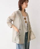 【リヴドロワ/RIVE DROITE】の【清涼感◎】カラミメッシュテーラードジャケット 人気、トレンドファッション・服の通販 founy(ファニー) ファッション Fashion レディースファッション WOMEN アウター Coat Outerwear ジャケット Jackets テーラードジャケット Tailored Jackets シアー Sheer ジャケット Jacket マニッシュ Mannish thumbnail グレージュ|ID: prp329100004516780 ipo3291000000031919985