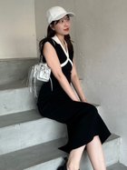 【フレイ アイディー/FRAY I.D】のバイカラースキッパーポロニットワンピース 人気、トレンドファッション・服の通販 founy(ファニー) ファッション Fashion レディースファッション WOMEN ワンピース Dress ニットワンピース Knit Dresses スキッパー Skipper デコルテ Decolletage フィット Fit エレガント 上品 Elegant thumbnail BLK[009]|ID: prp329100004516783 ipo3291000000031997374