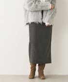 【マイカ ディール/MICA & DEAL】のエコスエードタイトスカート 人気、トレンドファッション・服の通販 founy(ファニー) ファッション Fashion レディースファッション WOMEN スカート Skirt ストレッチ Stretch フェイクスエード Faux Suede エレガント 上品 Elegant thumbnail CHARCOAL|ID: prp329100004516847 ipo3291000000031921161