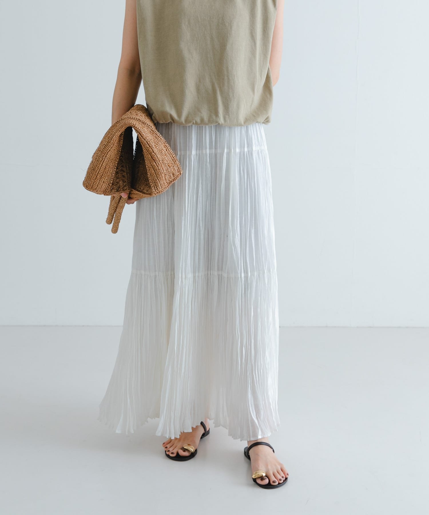 【アーバンリサーチ/URBAN RESEARCH】のワッシャープリーツイージースカート インテリア・キッズ・メンズ・レディースファッション・服の通販 founy(ファニー) 　ファッション　Fashion　レディースファッション　Ladies' Fashion Online　スカート　Skirt　2025年　2025　2025春夏・S/S　Ss,Spring/Summer,2025　おすすめ　Recommend　カットソー　Cut And Sew　シルク　Silk　シンプル　Simple　ジャケット　Jacket　プリーツ　Pleats　ベスト　Vest　夏　Summer　春　Spring　S/S・春夏　Ss・Spring/Summer　透かし　Watermark　OFF|ID: prp329100004516898 ipo3291000000032636595