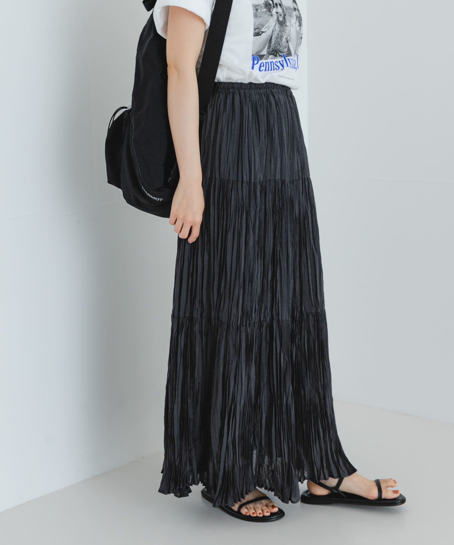 【アーバンリサーチ/URBAN RESEARCH】のワッシャープリーツイージースカート インテリア・キッズ・メンズ・レディースファッション・服の通販 founy(ファニー) 　ファッション　Fashion　レディースファッション　Ladies' Fashion Online　スカート　Skirt　2025年　2025　2025春夏・S/S　Ss,Spring/Summer,2025　おすすめ　Recommend　カットソー　Cut And Sew　シルク　Silk　シンプル　Simple　ジャケット　Jacket　プリーツ　Pleats　ベスト　Vest　夏　Summer　春　Spring　S/S・春夏　Ss・Spring/Summer　透かし　Watermark　CHARCOAL|ID: prp329100004516898 ipo3291000000032636597
