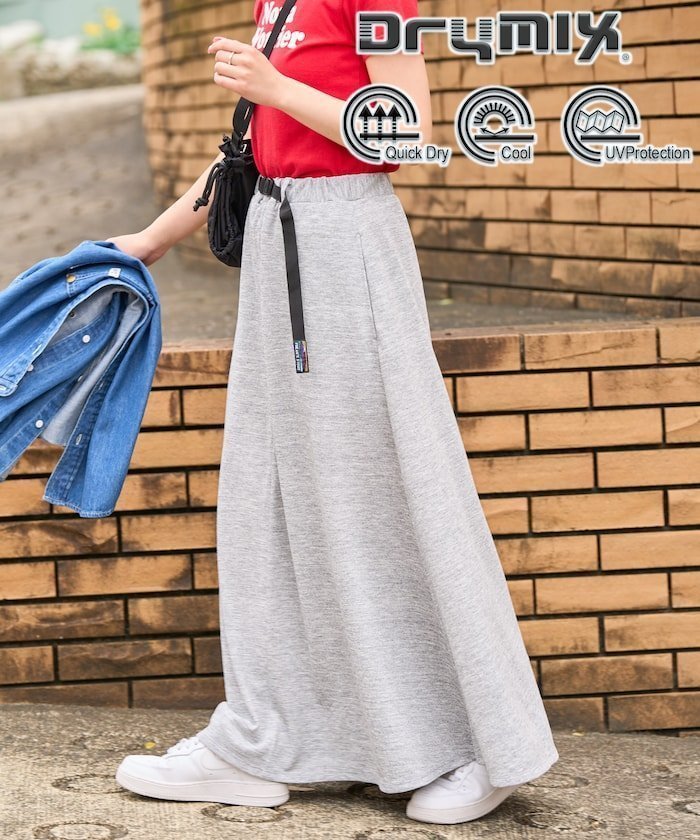 【フリークスストア/FREAK'S STORE】のFREAK S STORE OUTDOORS DRYMIX ドライミックス マキシスカート(吸水速乾・接触冷感・UVカット)【限定展開】 人気、トレンドファッション・服の通販 founy(ファニー) 　ファッション　Fashion　レディースファッション　WOMEN　スカート　Skirt　2025年　2025　2025春夏・S/S　Ss,Spring/Summer,2025　フレア　Flare　マキシ　Maxi　ミックス　Mix　ロング　Long　吸水　Water Absorption　夏　Summer　S/S・春夏　Ss・Spring/Summer　 other-1|ID: prp329100004516961 ipo3291000000032088548