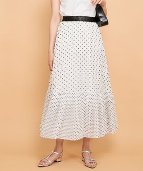 【クイーンズ コート/QUEENS COURT】のシフォンドットティアードスカート≪手洗い可能≫ 人気、トレンドファッション・服の通販 founy(ファニー) ファッション Fashion レディースファッション WOMEN スカート Skirt ティアードスカート Tiered Skirts ドット Dot プリーツ Pleats ポケット Pocket モノトーン Monotone 切替 Switching |ID:prp329100004516973