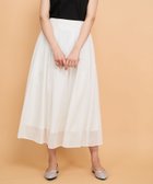 【クイーンズ コート/QUEENS COURT】のシアーストライプスカート≪セットアップ対応/手洗い可能≫ ホワイト|ID: prp329100004516975 ipo3291000000031923017