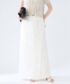 【ヴェルメイユ パー イエナ/VERMEIL par iena】のコットンヘンプスリットスカート ホワイト|ID: prp329100004517018 ipo3291000000032697315