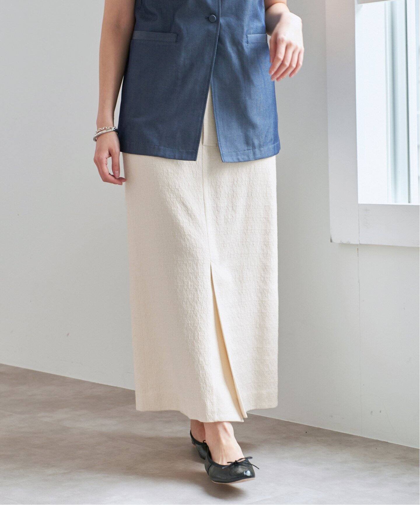 【イエナ/IENA】のツイードスリットスカート インテリア・キッズ・メンズ・レディースファッション・服の通販 founy(ファニー) 　ファッション　Fashion　レディースファッション　WOMEN　スカート　Skirt　2025年　2025　2025春夏・S/S　Ss,Spring/Summer,2025　スリット　Slit　ツイード　Tweed　フロント　Front　メランジ　Melange　エレガント 上品　Elegant　ビジネス 仕事 通勤　Business　冬　Winter　ナチュラル|ID: prp329100004517023 ipo3291000000031923472