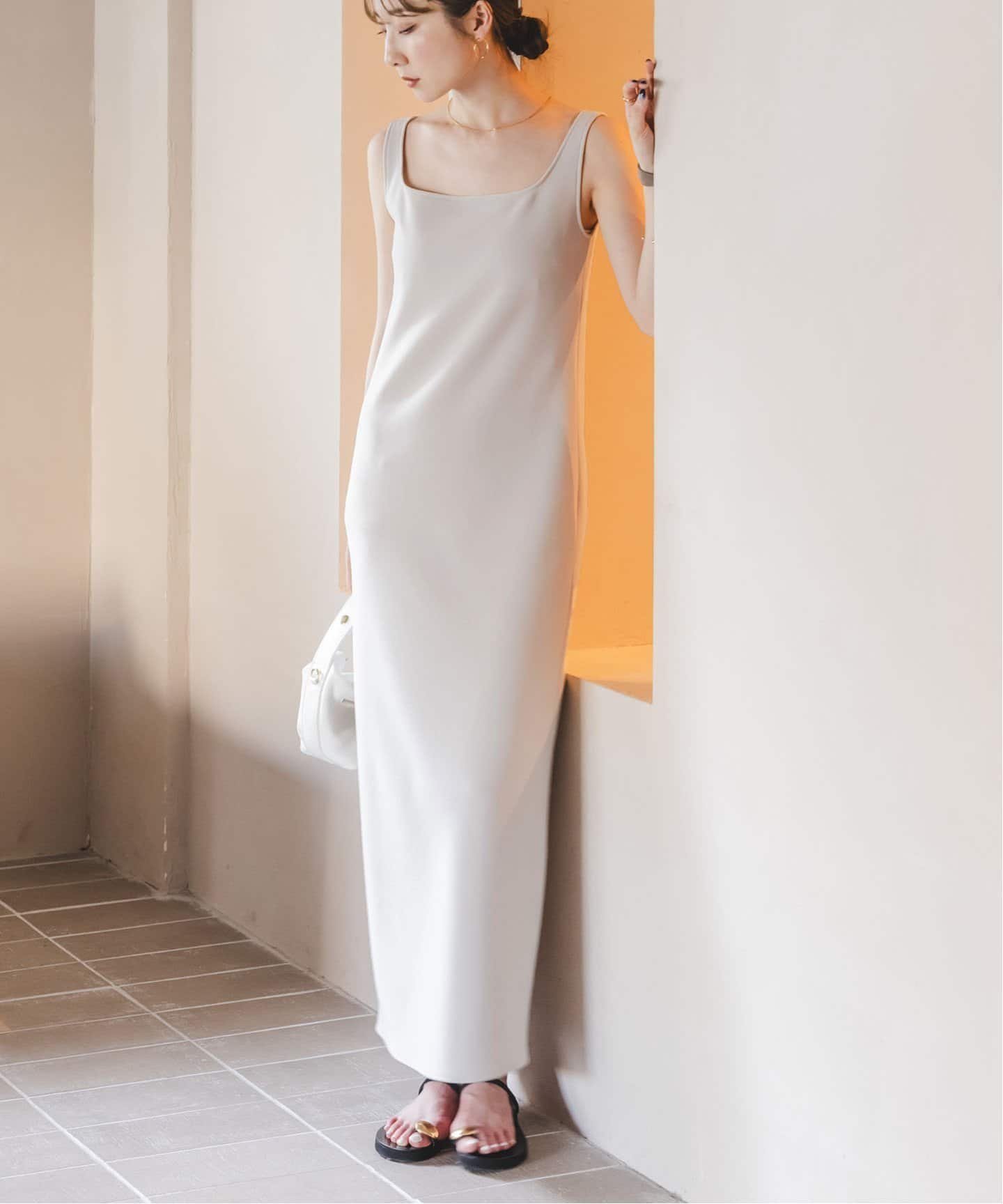 【ノーブル / スピック&スパン/NOBLE / Spick & Span】の《追加》【洗える】ニットライクジョーゼット2wayワンピース インテリア・キッズ・メンズ・レディースファッション・服の通販 founy(ファニー) 　ファッション　Fashion　レディースファッション　Ladies' Fashion Online　ワンピース　Dress　人気　Popularity　再入荷　Restock/Back In Stock/Re Arrival　洗える　Washable　ナチュラル|ID: prp329100004517062 ipo3291000000032668604