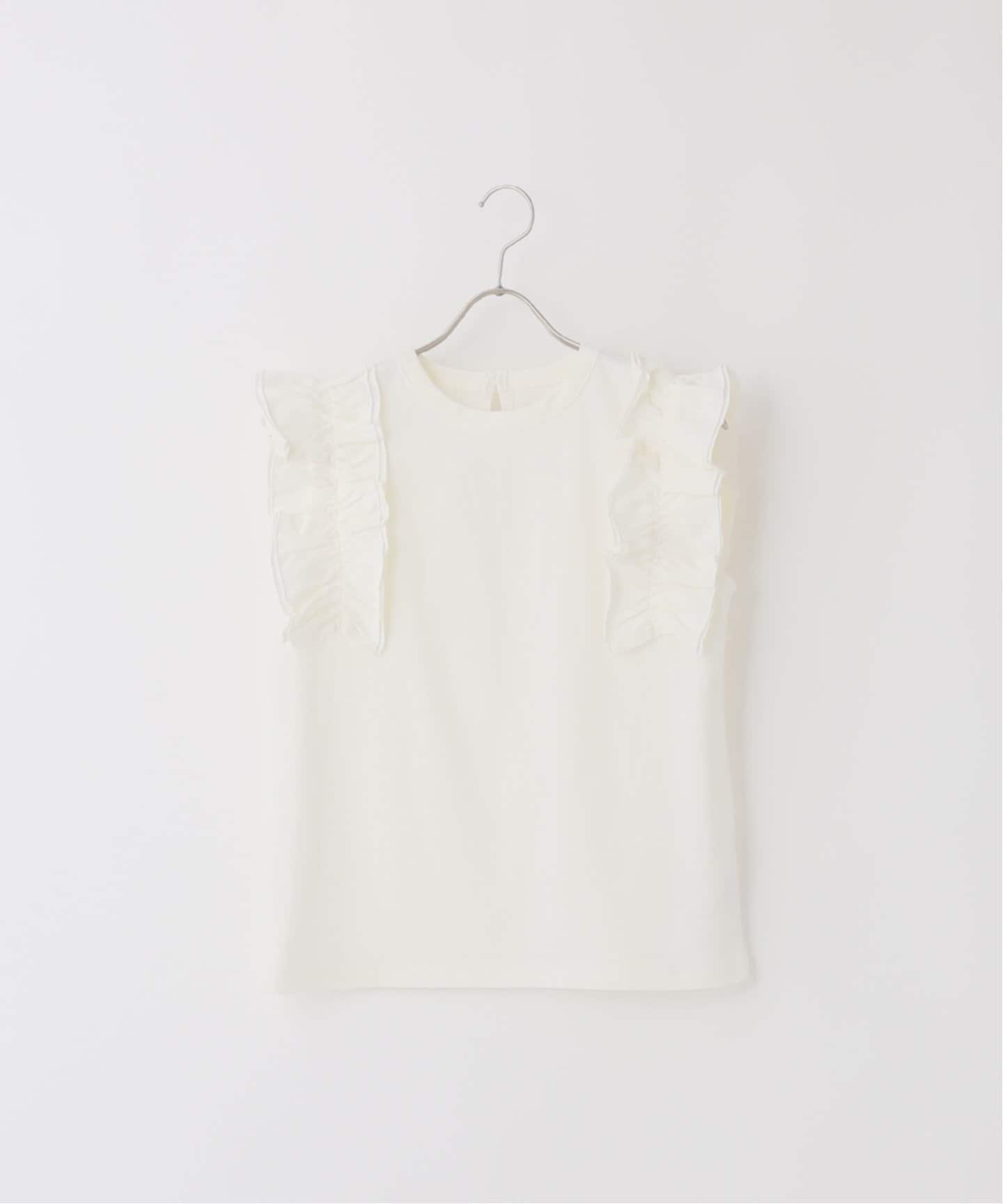 【ジャーナルスタンダード/JOURNAL STANDARD】のフリルスリーブカットソー インテリア・キッズ・メンズ・レディースファッション・服の通販 founy(ファニー) 　ファッション　Fashion　レディースファッション　WOMEN　トップス・カットソー　Tops/Tshirt　カットソー　Cut and Sewn　2024年　2024　2024-2025秋冬・A/W　Aw/Autumn/Winter/Fw/Fall/2024-2025　おすすめ　Recommend　コンパクト　Compact　ノースリーブ　No Sleeve　フリル　Frills　ボトム　Bottom　ホワイト|ID: prp329100004517099 ipo3291000000031924269