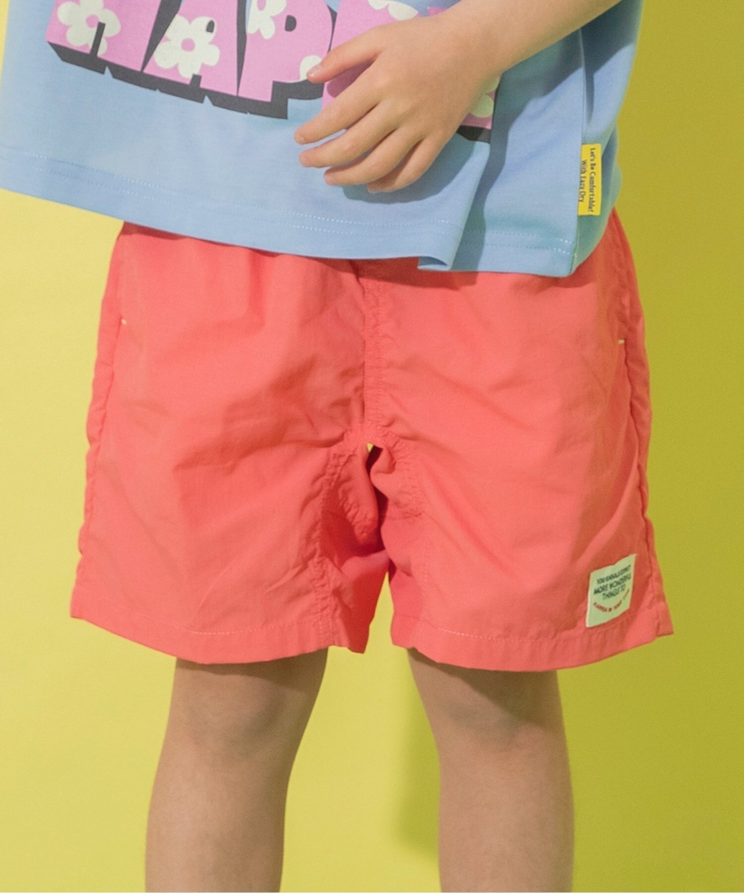 【その他のブランド/Other】の【ジュニア対応】水陸両用アクティブパンツ_UVカット_撥水加工 4分丈 インテリア・キッズ・メンズ・レディースファッション・服の通販 founy(ファニー) 　ファッション　Fashion　キッズファッション　KIDS　ボトムス　Bottoms/Kids　おすすめ　Recommend　アウトドア　Outdoor　ボトム　Bottom　ポケット　Pocket　メッシュ　Mesh　夏　Summer　無地　Plain Color　ピンク|ID: prp329100004517108 ipo3291000000032069382