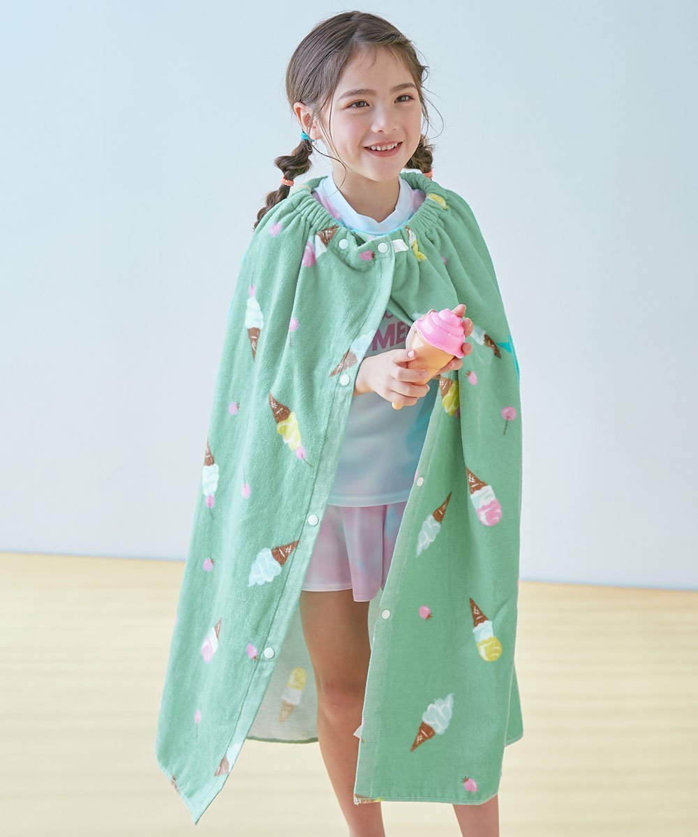 【デビロック/devirock / KIDS】のガールズラップタオル 80cm 水着 プールグッズ タオル インテリア・キッズ・メンズ・レディースファッション・服の通販 founy(ファニー) 　ファッション　Fashion　キッズファッション　KIDS　吸水　Water Absorption　タオル　Towel　水着　Swimsuit　ラップ　Wrap　夏　Summer　016-アイス-ミント|ID: prp329100004517233 ipo3291000000031926455