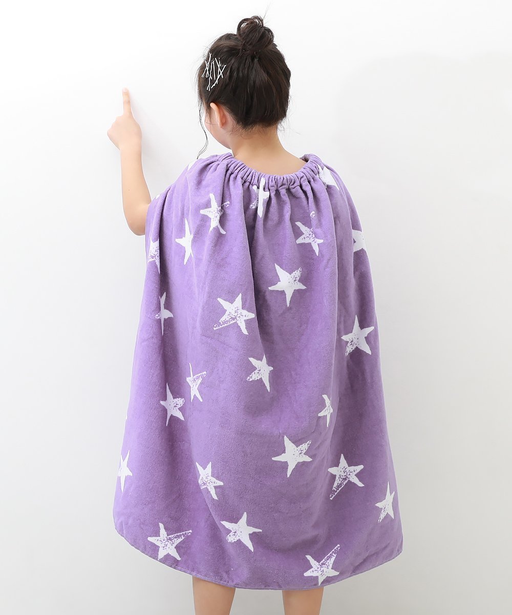 【デビロック/devirock / KIDS】の【綿100%】ガールズラップタオル 80cm 水着 プールグッズ タオル インテリア・キッズ・メンズ・レディースファッション・服の通販 founy(ファニー) 　ファッション　Fashion　キッズファッション　KIDS Children’s Clothing　吸水　Water Absorption　タオル　Towel　水着　Swimsuit　ラップ　Wrap　夏　Summer　001-星-ラベンダー|ID: prp329100004517233 ipo3291000000032579785