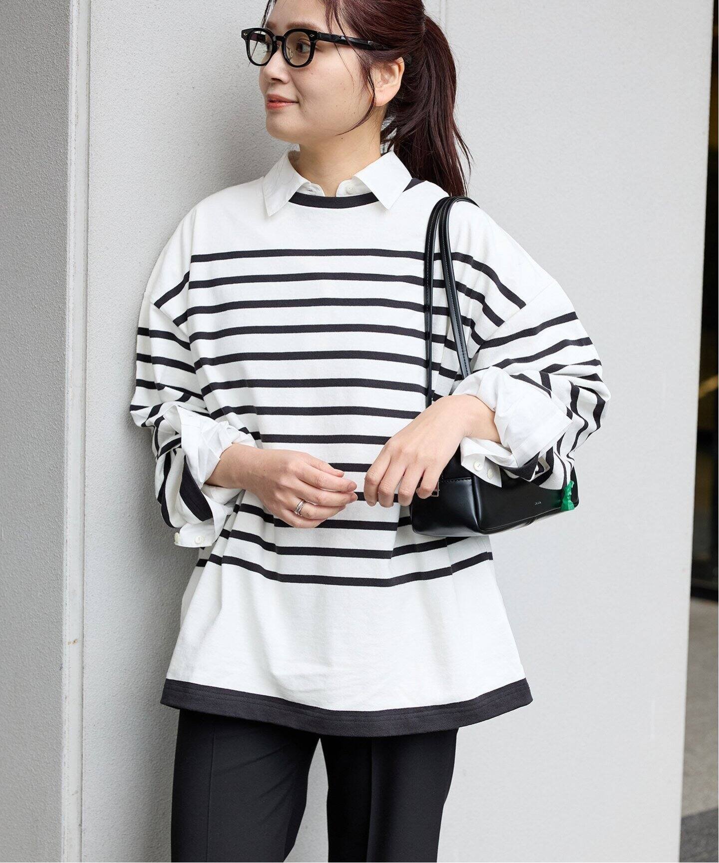 【ジャーナルスタンダード/JOURNAL STANDARD】の《追加》コットンボーダープルオーバー インテリア・キッズ・メンズ・レディースファッション・服の通販 founy(ファニー) 　ファッション　Fashion　レディースファッション　WOMEN　トップス・カットソー　Tops/Tshirt　プルオーバー　Pullover　2025年　2025　2025春夏・S/S　Ss,Spring/Summer,2025　ボーダー　Border　定番　Standard　ホワイト A|ID: prp329100004517254 ipo3291000000031926780