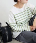 【ジャーナルスタンダード/JOURNAL STANDARD】の《追加》コットンボーダープルオーバー 人気、トレンドファッション・服の通販 founy(ファニー) ファッション Fashion レディースファッション WOMEN トップス・カットソー Tops/Tshirt プルオーバー Pullover 2025年 2025 2025春夏・S/S Ss,Spring/Summer,2025 ボーダー Border 定番 Standard thumbnail グリーン|ID: prp329100004517254 ipo3291000000031926781