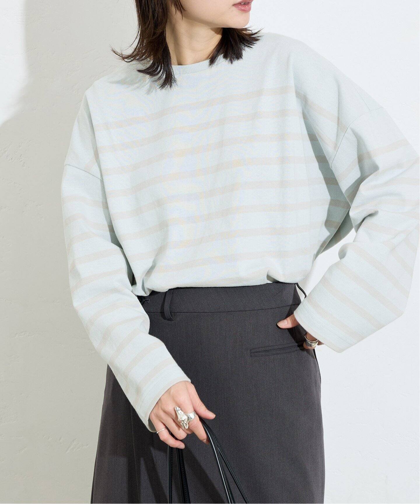 【ジャーナルスタンダード/JOURNAL STANDARD】の《追加》コットンボーダープルオーバー インテリア・キッズ・メンズ・レディースファッション・服の通販 founy(ファニー) 　ファッション　Fashion　レディースファッション　WOMEN　トップス・カットソー　Tops/Tshirt　プルオーバー　Pullover　2025年　2025　2025春夏・S/S　Ss,Spring/Summer,2025　ボーダー　Border　定番　Standard　ブルー|ID: prp329100004517254 ipo3291000000031926782