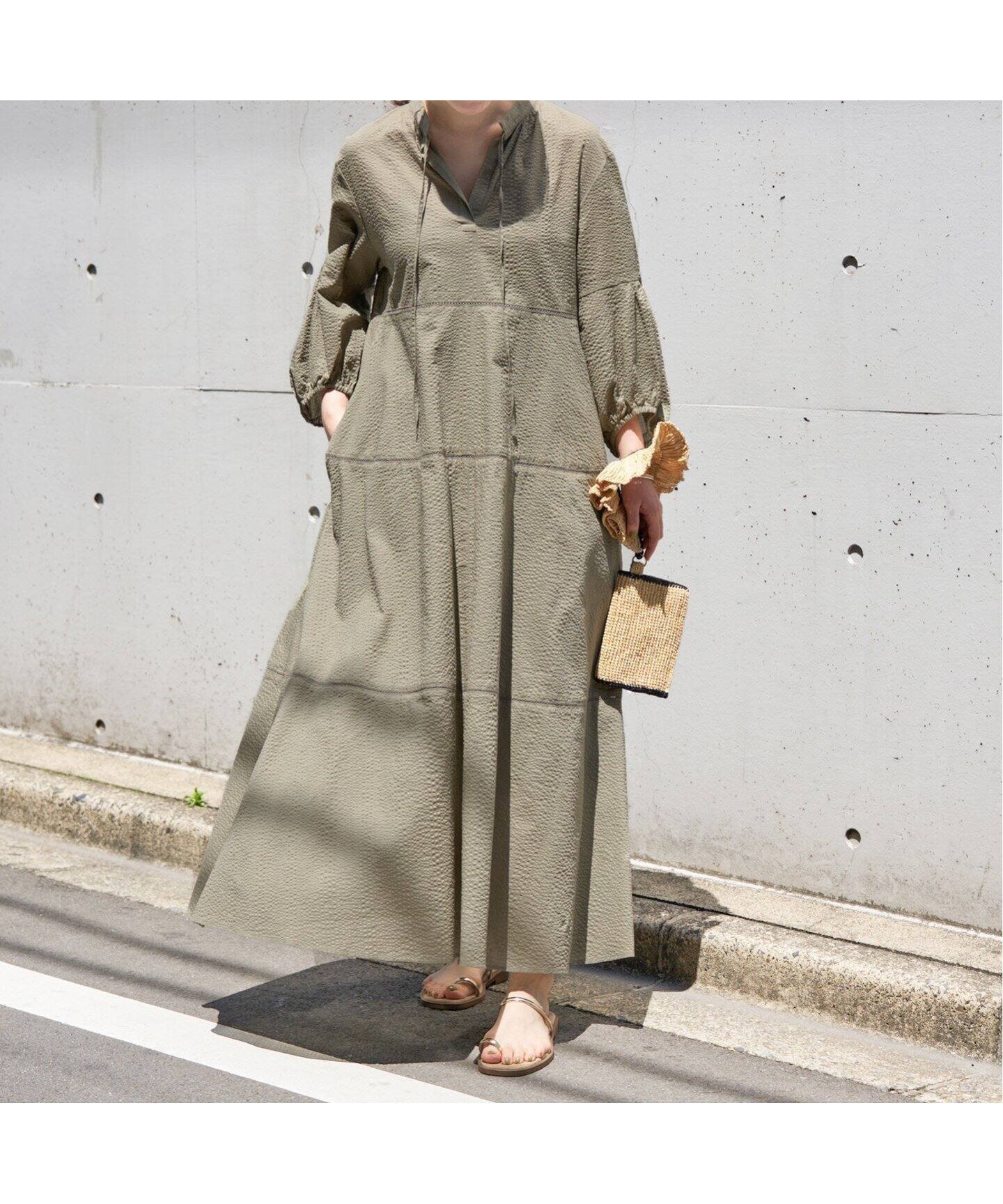 【イエナ/IENA】のティアードレースワンピース インテリア・キッズ・メンズ・レディースファッション・服の通販 founy(ファニー) 　ファッション　Fashion　レディースファッション　WOMEN　ワンピース　Dress　2025年　2025　2025春夏・S/S　Ss,Spring/Summer,2025　おすすめ　Recommend　フレア　Flare　ペチコート　Petticoat　レース　Race　夏　Summer　カーキ|ID: prp329100004517676 ipo3291000000031931304