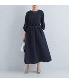 【ユナイテッドアローズ/UNITED ARROWS】の袖タック ドッキング ワンピース NAVY|ID: prp329100004517688 ipo3291000000034659220